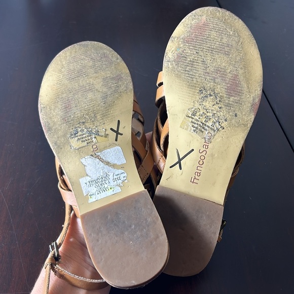 Franco Sarto Crisscross Leather Strappy Studded Flats Sandals Women size 6 - Picture 11 of 16